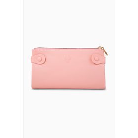 Watch Of Royal Dual Pocket Pembe Unisex Telefon Cüzdanı