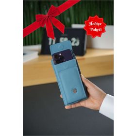 Watch Of Royal Luisa Turkuaz Askılı Kadın Telefon Çantası