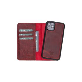 WATCHOFROYAL Magic Wallet iPhone 11 Pro Bordo Cep Telefonu Kılıfı