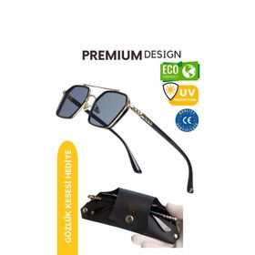 WATCHOFROYAL RE0039W Gold Siyah Unisex Güneş Gözüğü