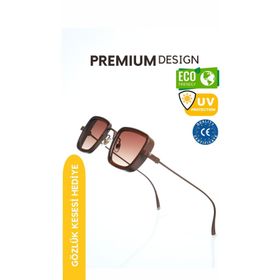 WATCHOFROYAL Royal Eyewear EX657 Koyu Kahverengi Kadın Güneş Gözlüğü