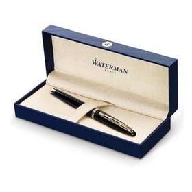 Waterman Carene Lake Siyah Altın Tasarımlı Mavi Mürekkep Dolma Kalem