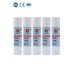 Watermelon 1 Mikron Sediment Spun Açık Kasa 5 Adet x 10 inç Su Arıtma Cihazı Filtresi