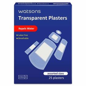 Watsons 25'li Transparan Karışık Boy Yara Bandı