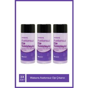 Watsons 3x150 ml Asetonsuz Oje Çıkarıcı