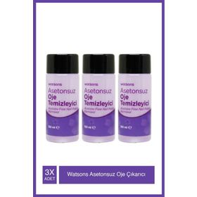 Watsons 3x150 ml Asetonsuz Oje Çıkarıcı