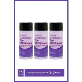 Watsons 3x150 ml Asetonsuz Oje Çıkarıcı