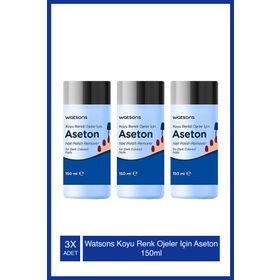 Watsons 3x150 ml Koyu Renk Ojeler için Aseton