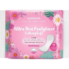 Watsons Cottony Soft Ultra İnce Çiçek Kokulu 10 Adet Günlük Ped