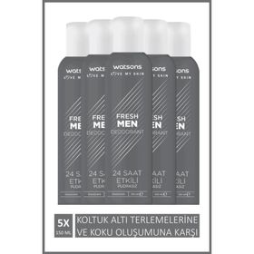 Watsons Fresh Men 5x150 ml Sprey Deodorant