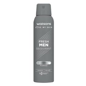 Watsons Fresh Pudrasız 3x150 ml Erkek Deodorant