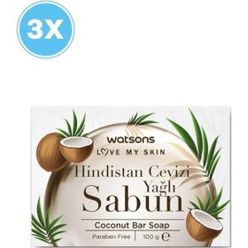 Watsons Hindistan Cevizi Yağlı 3x100 gr El Sabunu