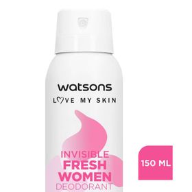Watsons Invisible Fresh Women 3x150 ml Sprey Deodorant