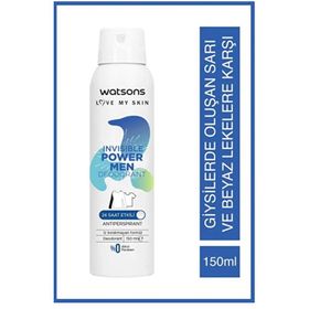 Watsons Invisible Power Men 150 ml Deodorant