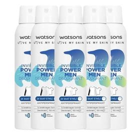 Watsons Invisible Power Men 5x150 ML Sprey Deodorant
