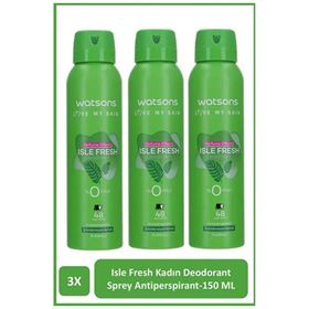 Watsons Isle Fresh Pudralı 150 ml Deodorant Sprey