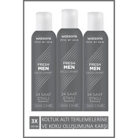 Watsons Men Fresh 3x150 ml Sprey Deodorant