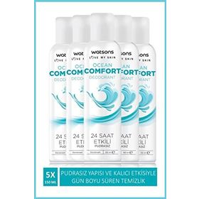 Watsons Ocean Comfort 5x150 ML Sprey Deodorant