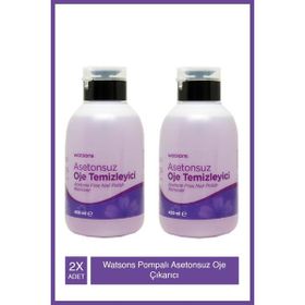 Watsons Pompalı Asetonsuz 2x450 ml Oje Çıkarıcı