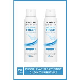 Watsons Shower Fresh 2x150 ml Sprey Deodorant