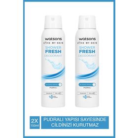 Watsons Shower Fresh 2x150 ml Sprey Deodorant