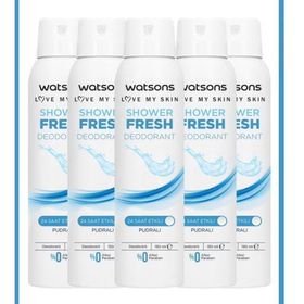 Watsons Shower Fresh 5x150 ml Sprey Deodorant