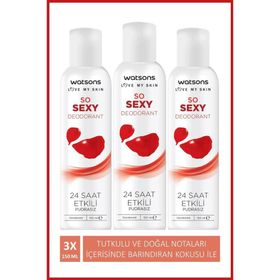 Watsons So Sexy 3x150 ML Sprey Deodorant