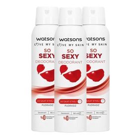 Watsons So Sexy 3x150 ML Sprey Deodorant