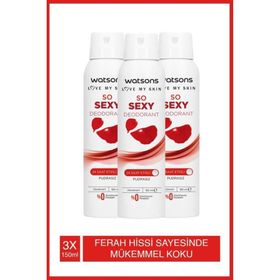 Watsons So Sexy 3x150 ML Sprey Deodorant