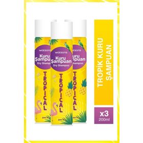Watsons Tropik 3x200 ML Kuru Şampuan