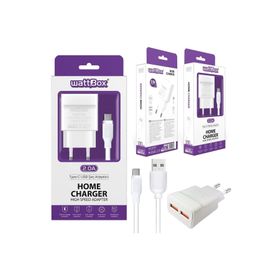 Wattbox 2a Type-c 2usb Telefon Şarj Aleti