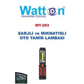 Watton WT-293 Profesyonel Şarjlı Oto Lambası