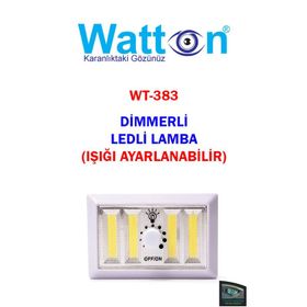 Watton WT-383 Dimmerli Işık Seviyesi Ayarlanabilir Ledli Lamba