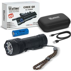 Watton WT-623 Cree Q8 XPG 8+1 Led Şarjlı El Feneri