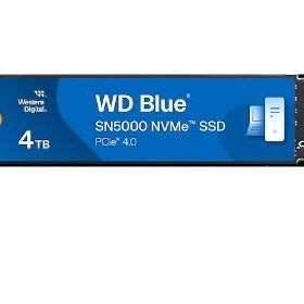 WD WDS400T4B0E Blue 4TB SN5000 M.2 5500MB/s Okuma 5000MB/s Yazma PCIe Gen4 x4 M.2 2280 SSD