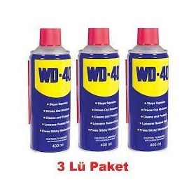 WD40 400 ml 3 Adet Çok Amaçlı Pas Sökücü