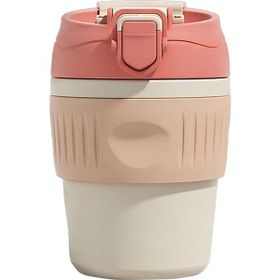 Weather Forecast CIN846PM Mug 316 L Çelik Pembe 350 ml Pipetli Soğuk Sıcak Kahve El Termos