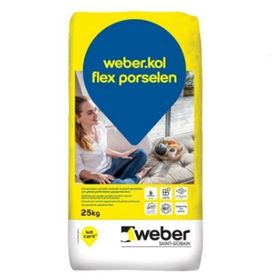 Weber 25 kg Kol Flex Porselen Beyaz Yapıştırma Harcı