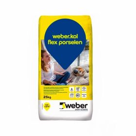 Weber 25 kg Kol Flex Porselen Beyaz Yapıştırma Harcı