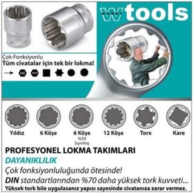 Weber Tools 1-4 - 1-2 60'lı Profesyonel Lokma Takımı