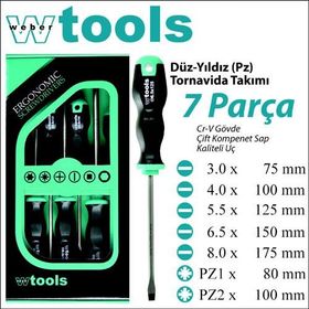 Weber Tools 7 Parça Düz-Yıldız Tornavida Seti