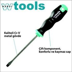Weber Tools Düz Uçlu 3.0 X 75 Mm Tornavida