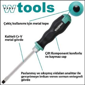 Weber Tools Düz Uçlu 6.5 X 100 Mm Tornavida