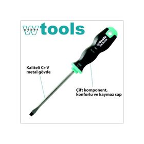 Weber Tools Düz Uçlu 6.5 X 100 Mm Tornavida