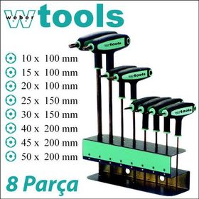 Weber Tools T Sap Delikli 8 Parça Torx Uçlu Allen Seti