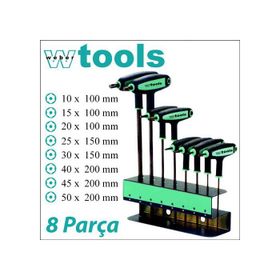 Weber Tools T Sap Delikli 8 Parça Torx Uçlu Allen Seti