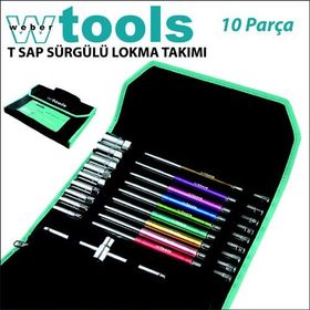 Weber Tools T Sap Sürgülü Lokma Takımı 10 Parça+Çanta
