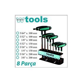 Weber Tools T Saplı 8 Parça Allen Seti
