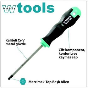 Weber Tools Top Başlı 8.0 X 100 Mm Allen Tornavida