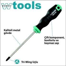 Weber Tools Tri-Wing Başlı 3 X 80 Mm Tornavida